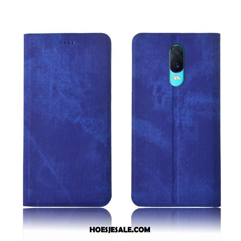 Oppo R17 Hoesje Leren Etui Bescherming All Inclusive Denim Siliconen Kopen