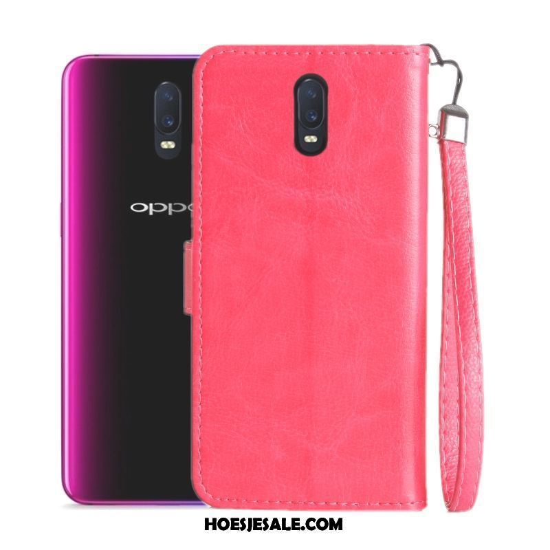 Oppo R17 Hoesje Mobiele Telefoon Hoes Folio Roze Anti-fall Sale