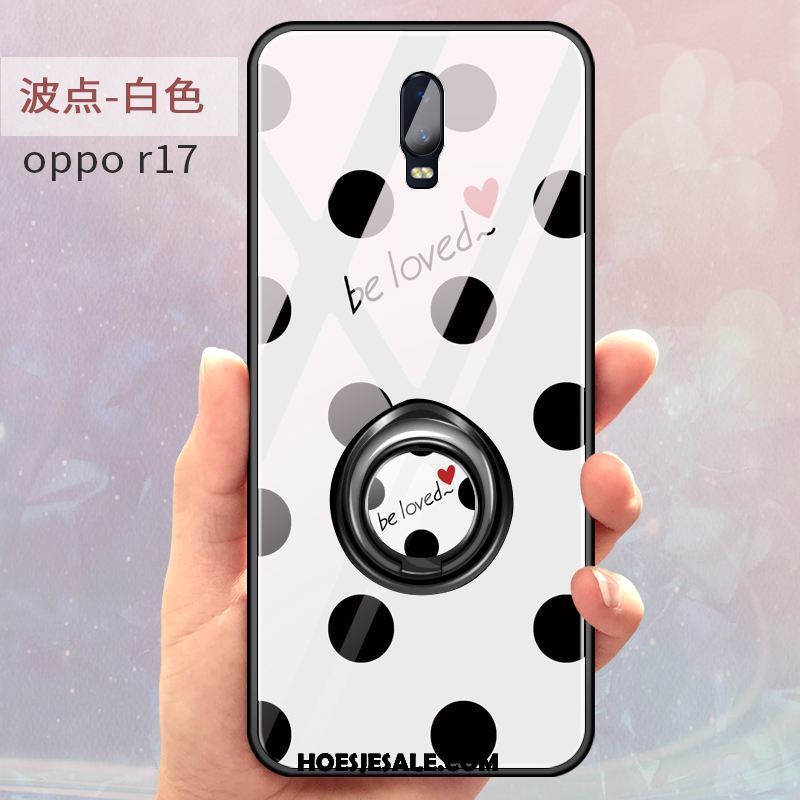 Oppo R17 Hoesje Mobiele Telefoon Net Red Ring Zwart Anti-fall Sale