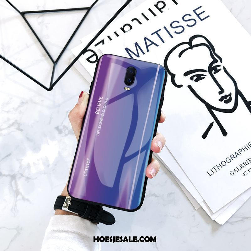 Oppo R17 Hoesje Persoonlijk Kleurverloop Trend Scheppend Glas Kopen