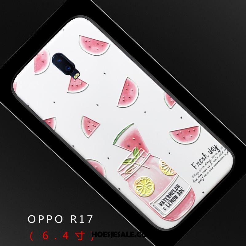 Oppo R17 Hoesje Reliëf Scheppend Vers Siliconen Mooie Kopen