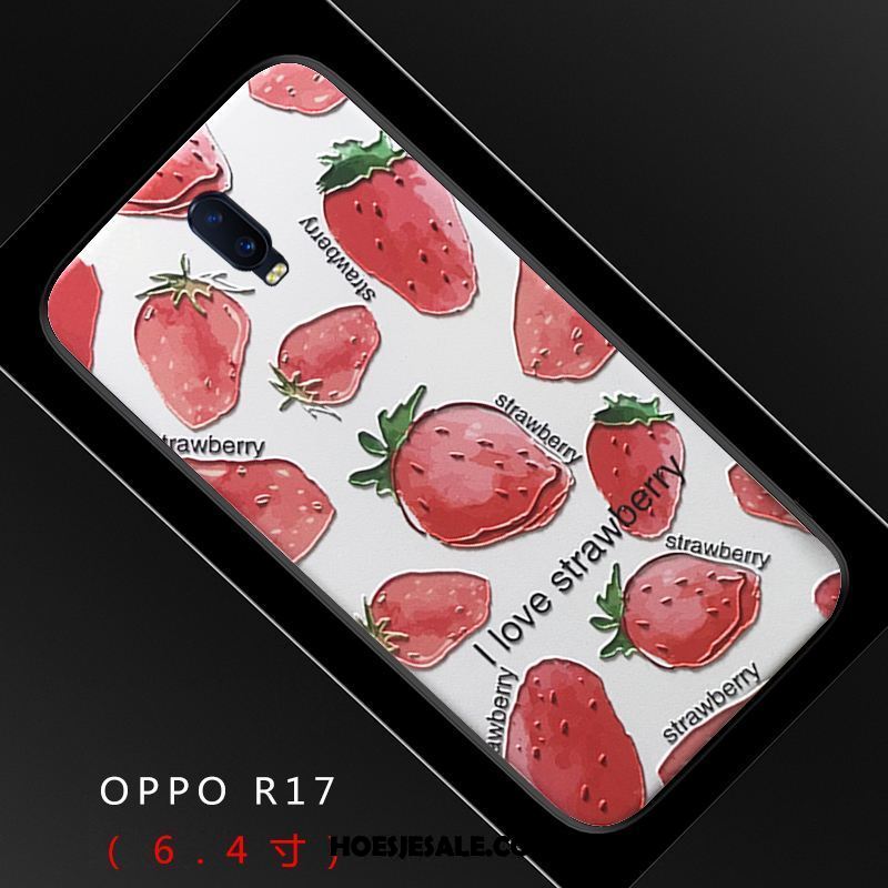 Oppo R17 Hoesje Reliëf Scheppend Vers Siliconen Mooie Kopen