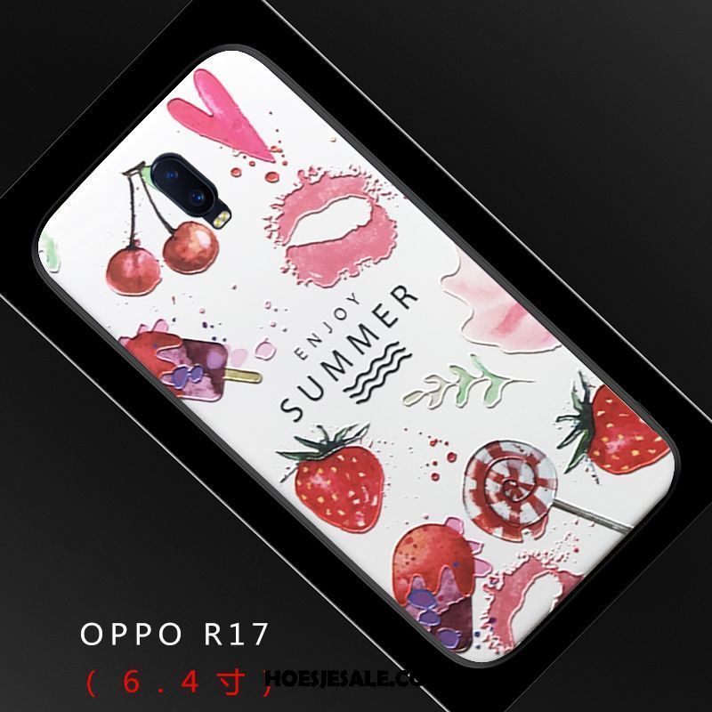 Oppo R17 Hoesje Reliëf Scheppend Vers Siliconen Mooie Kopen