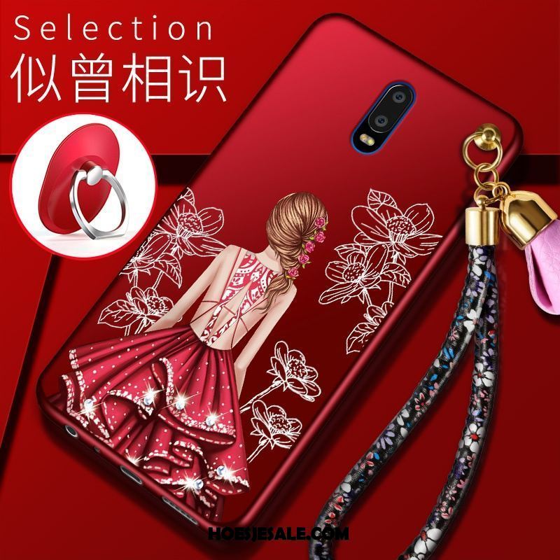 Oppo R17 Hoesje Trend Anti-fall Hoes Rood Mobiele Telefoon Goedkoop