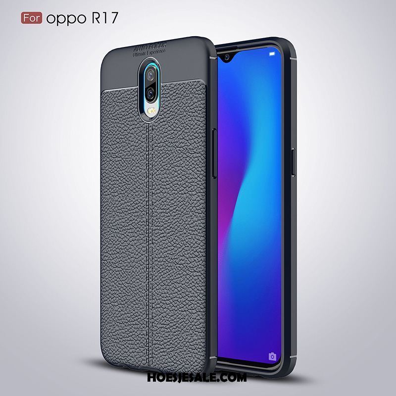 Oppo R17 Hoesje Zwart Grijs Zacht High End Mobiele Telefoon Kopen