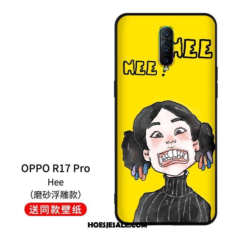 Oppo R17 Pro Hoesje Bescherming Hoes Spotprent Rood Nieuw Sale