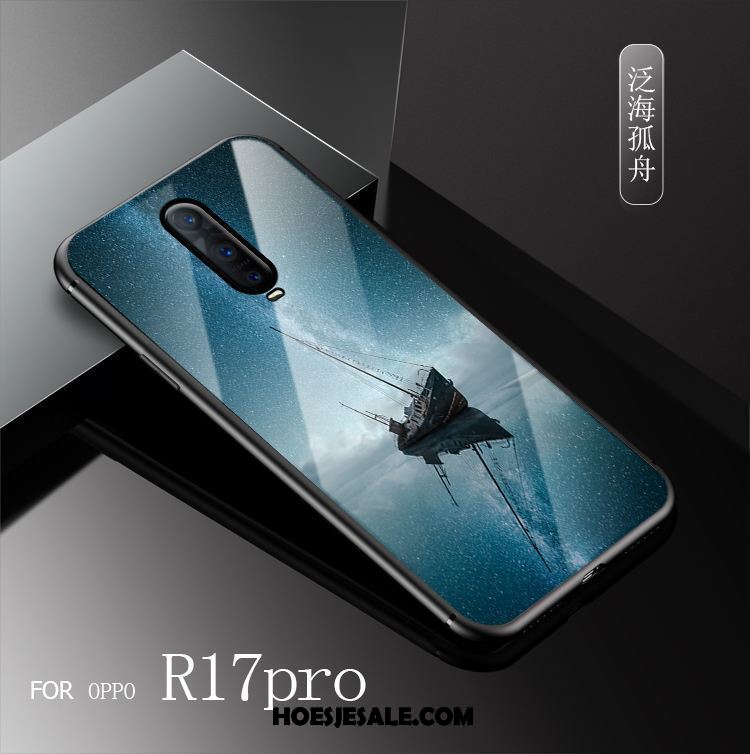 Oppo R17 Pro Hoesje Blauw Scheppend Nieuw Hard Mobiele Telefoon Korting