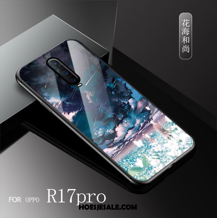 Oppo R17 Pro Hoesje Blauw Scheppend Nieuw Hard Mobiele Telefoon Korting