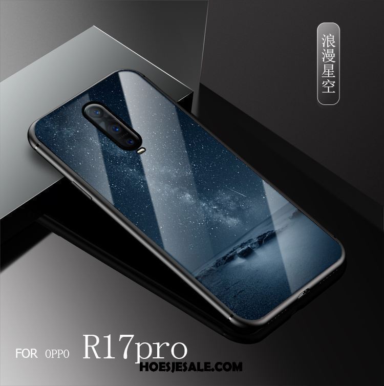 Oppo R17 Pro Hoesje Blauw Scheppend Nieuw Hard Mobiele Telefoon Korting