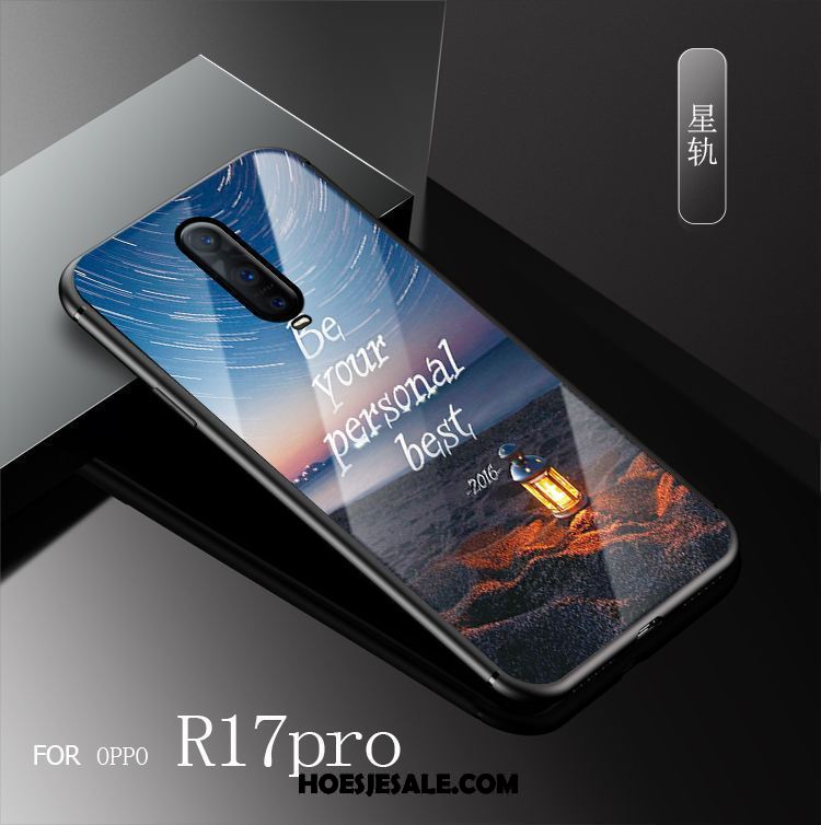 Oppo R17 Pro Hoesje Blauw Scheppend Nieuw Hard Mobiele Telefoon Korting