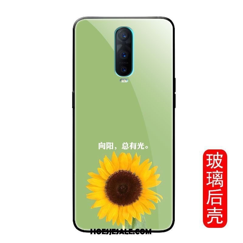 Oppo R17 Pro Hoesje Groen Trendy Merk All Inclusive Spiegel Glas Korting