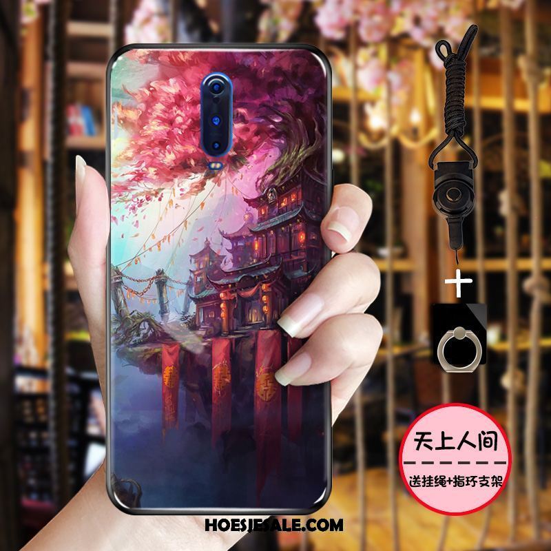 Oppo R17 Pro Hoesje Inkt Eenvoudige Zacht Chinese Stijl Blauw Sale