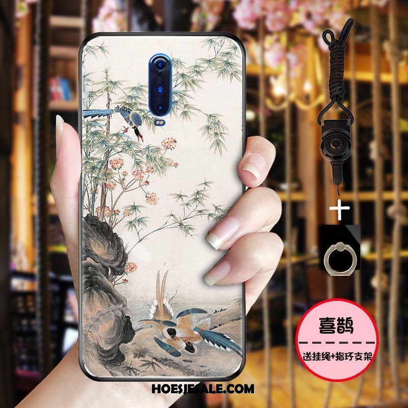 Oppo R17 Pro Hoesje Inkt Eenvoudige Zacht Chinese Stijl Blauw Sale