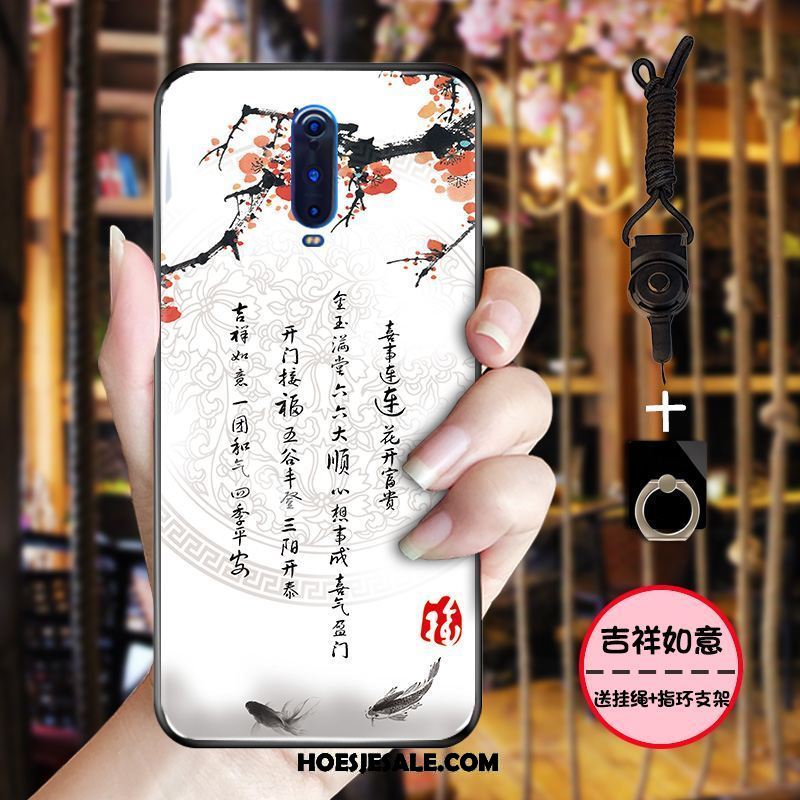 Oppo R17 Pro Hoesje Inkt Eenvoudige Zacht Chinese Stijl Blauw Sale