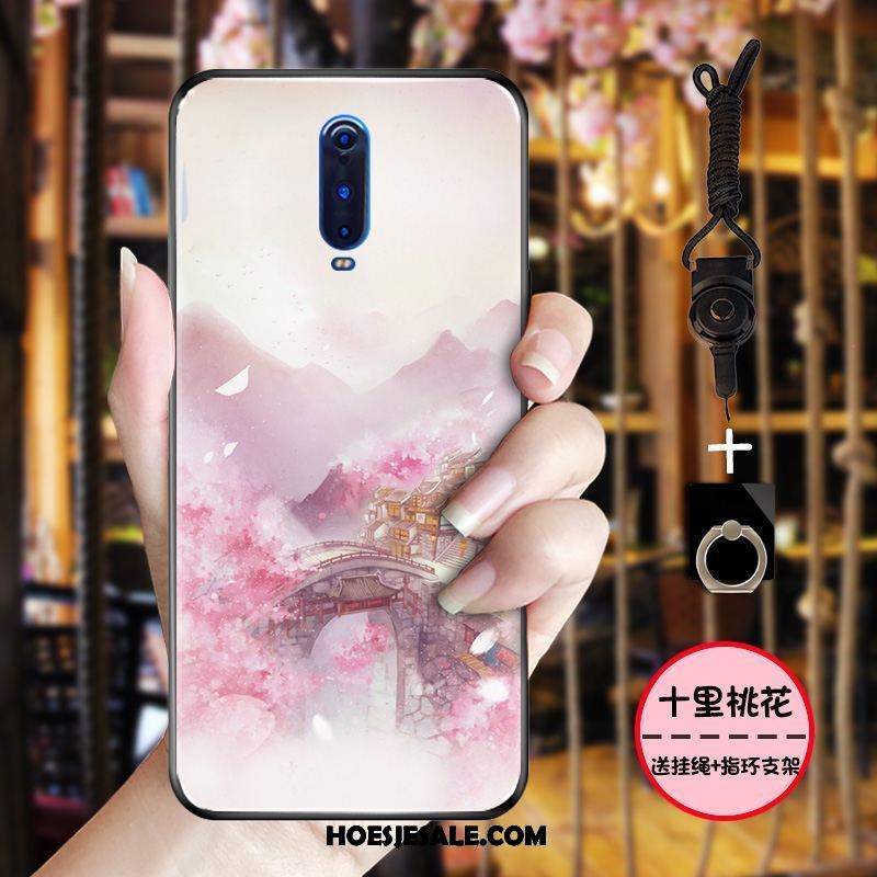 Oppo R17 Pro Hoesje Inkt Eenvoudige Zacht Chinese Stijl Blauw Sale