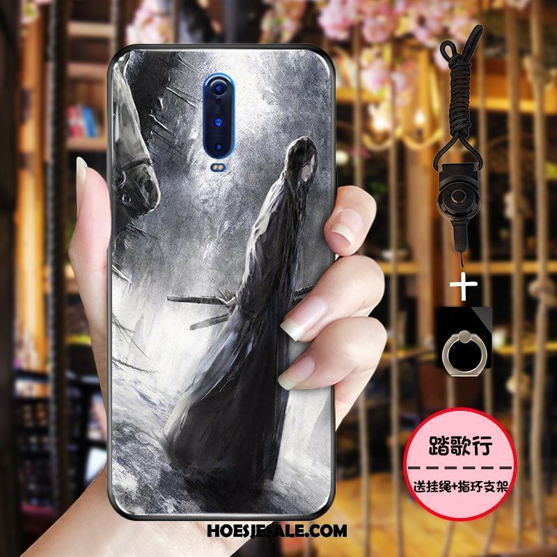 Oppo R17 Pro Hoesje Inkt Eenvoudige Zacht Chinese Stijl Blauw Sale