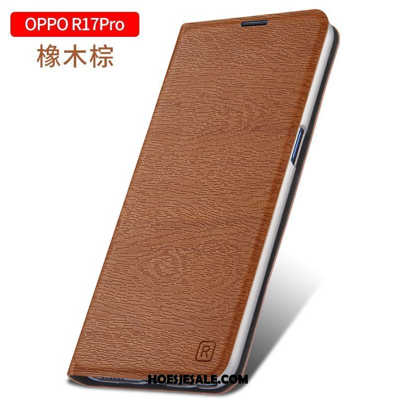 Oppo R17 Pro Hoesje Nieuw Trendy Merk All Inclusive Bescherming Leren Etui