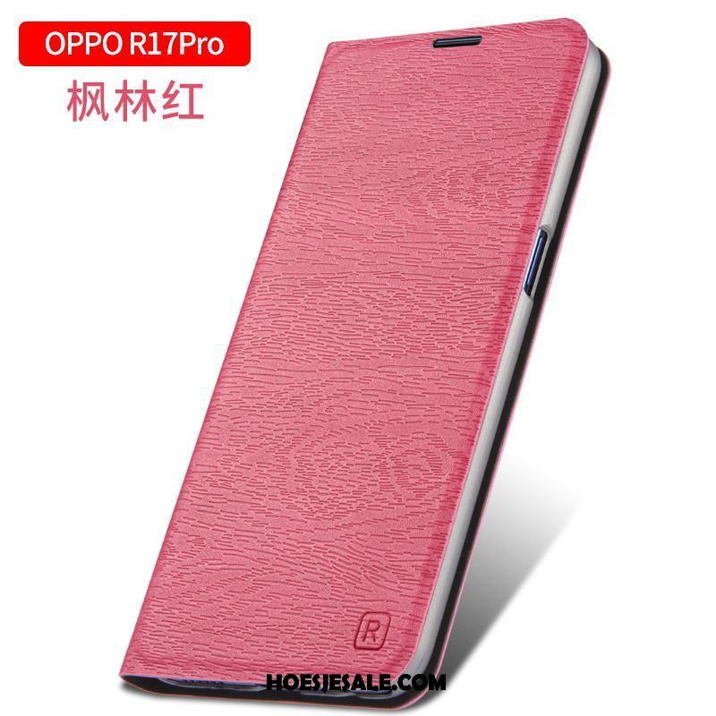 Oppo R17 Pro Hoesje Nieuw Trendy Merk All Inclusive Bescherming Leren Etui