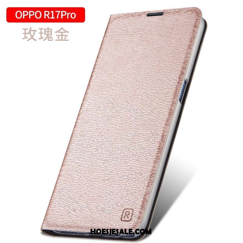 Oppo R17 Pro Hoesje Nieuw Trendy Merk All Inclusive Bescherming Leren Etui