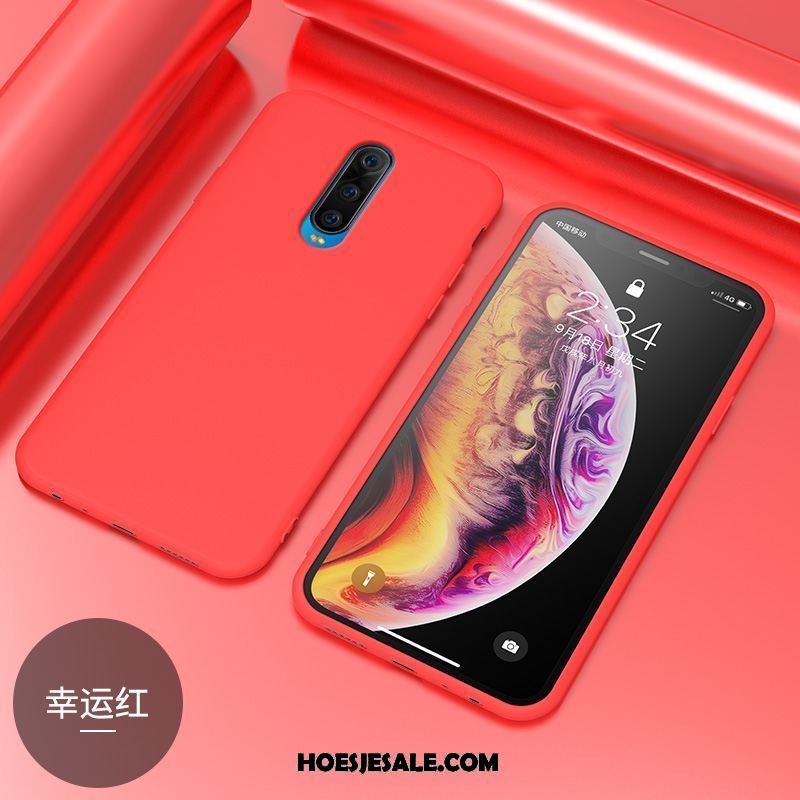 Oppo R17 Pro Hoesje Rood Schrobben Net Red Hoes Siliconen Sale