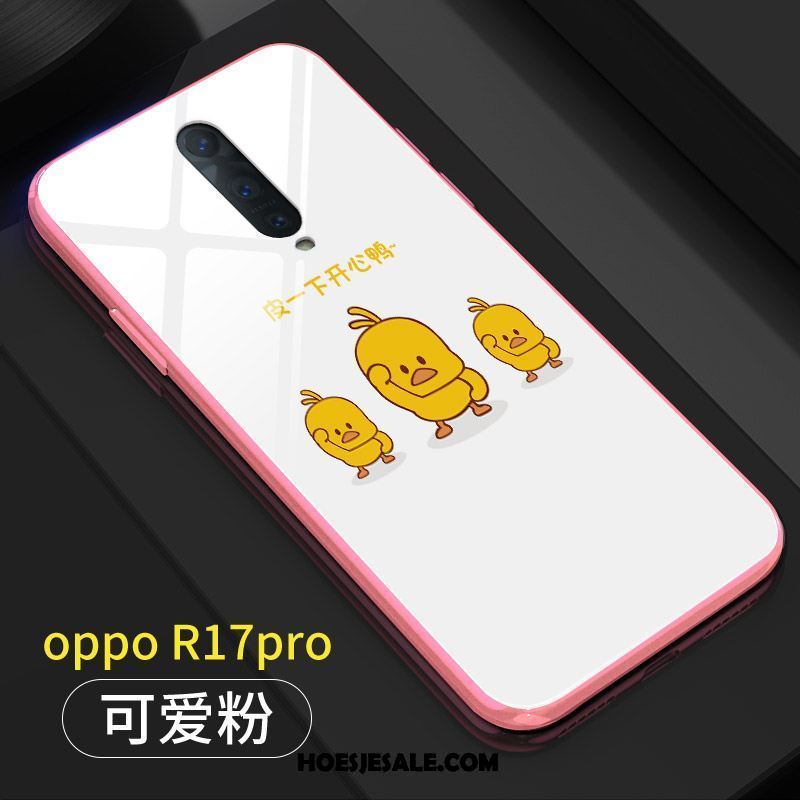 Oppo R17 Pro Hoesje Spotprent Mini Anti-fall Trendy Merk Roze Kopen