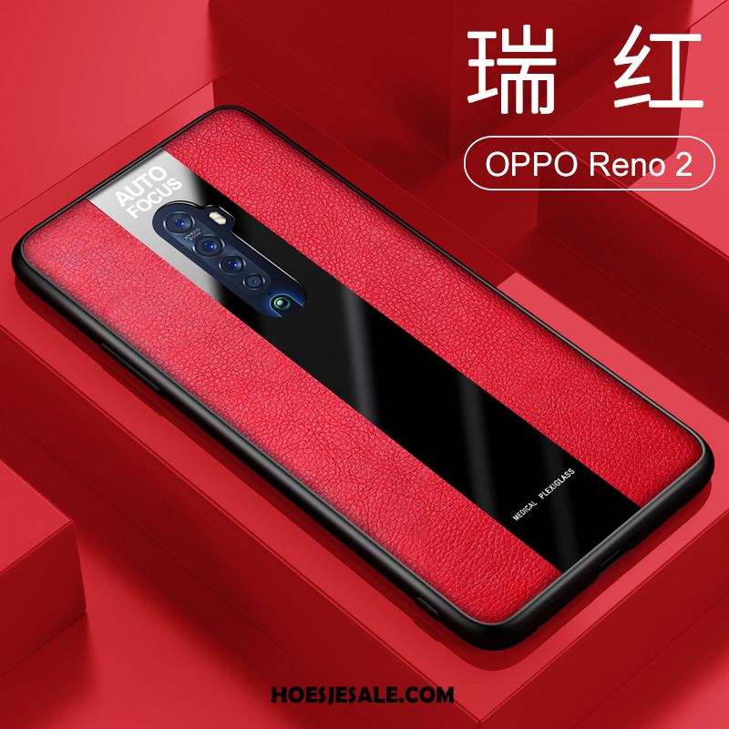 Oppo Reno 2 Hoesje Hoge Leren Etui Mobiele Telefoon All Inclusive Tempereren Online