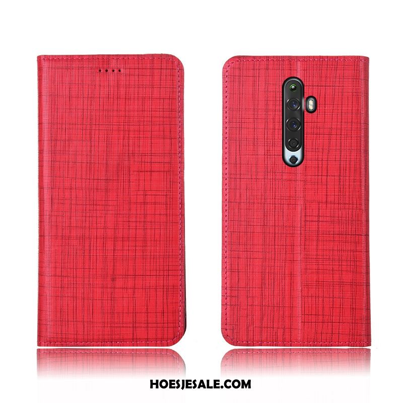 Oppo Reno 2 Z Hoesje Leren Etui Patroon Siliconen Clamshell Hoes Sale