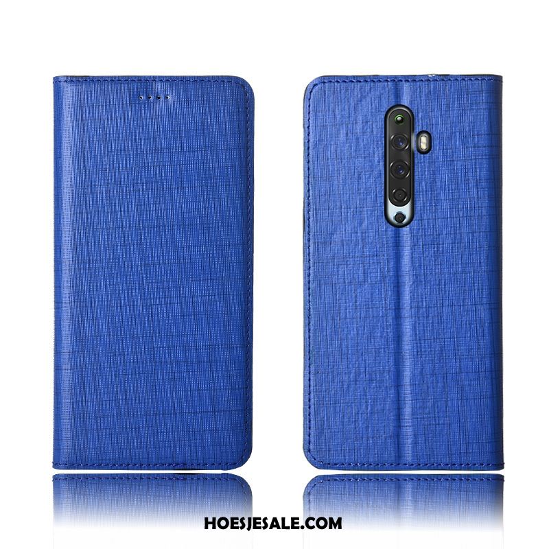 Oppo Reno 2 Z Hoesje Leren Etui Patroon Siliconen Clamshell Hoes Sale