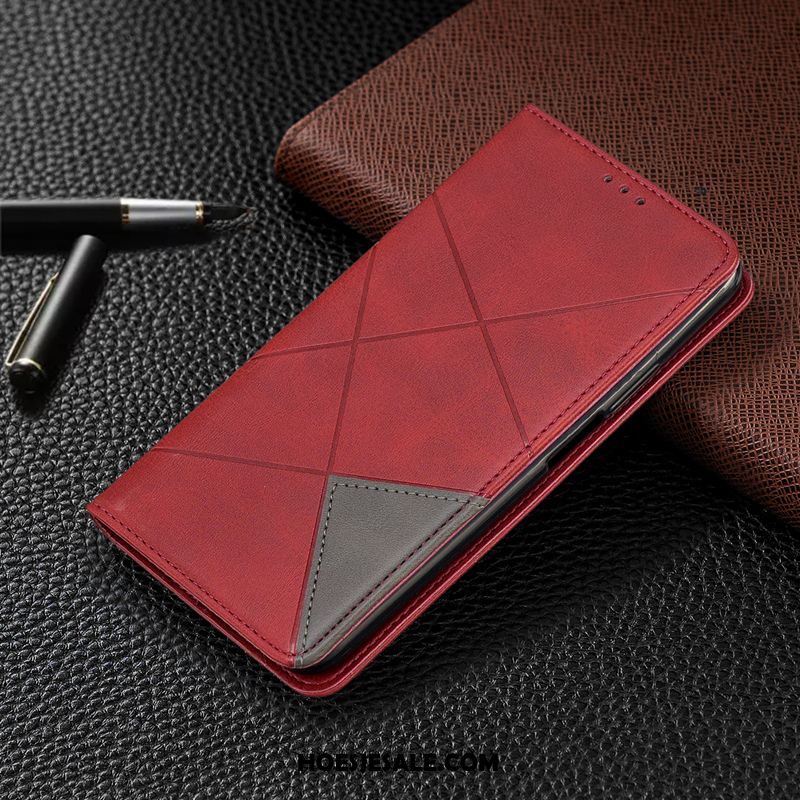 Oppo Reno 2 Z Hoesje Mobiele Telefoon Leren Etui Hoes Folio Skärmskydd Goedkoop