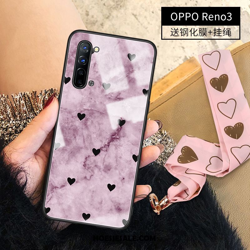 Oppo Reno 3 Hoesje Anti-fall Hoes Glas Luxe All Inclusive Sale