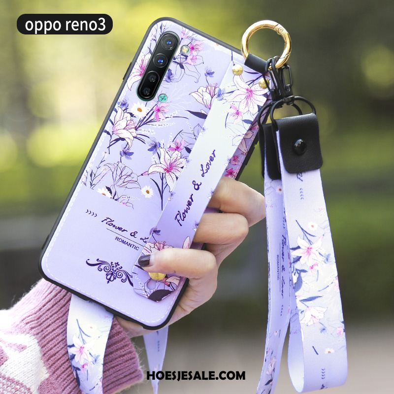 Oppo Reno 3 Hoesje Anti-fall Schrobben Siliconen Hoes Zacht Sale