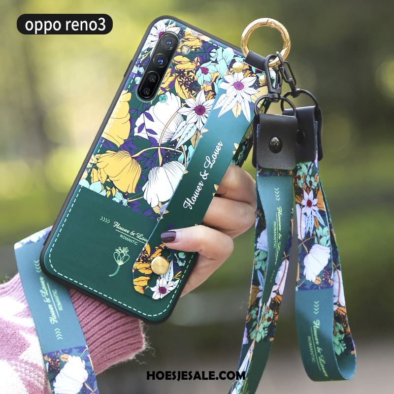 Oppo Reno 3 Hoesje Anti-fall Schrobben Siliconen Hoes Zacht Sale