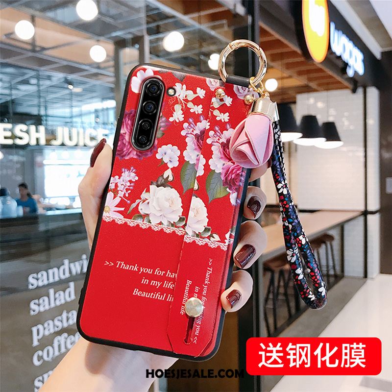 Oppo Reno 3 Hoesje Bescherming Siliconen Schrobben Hoes Bloemen Kopen