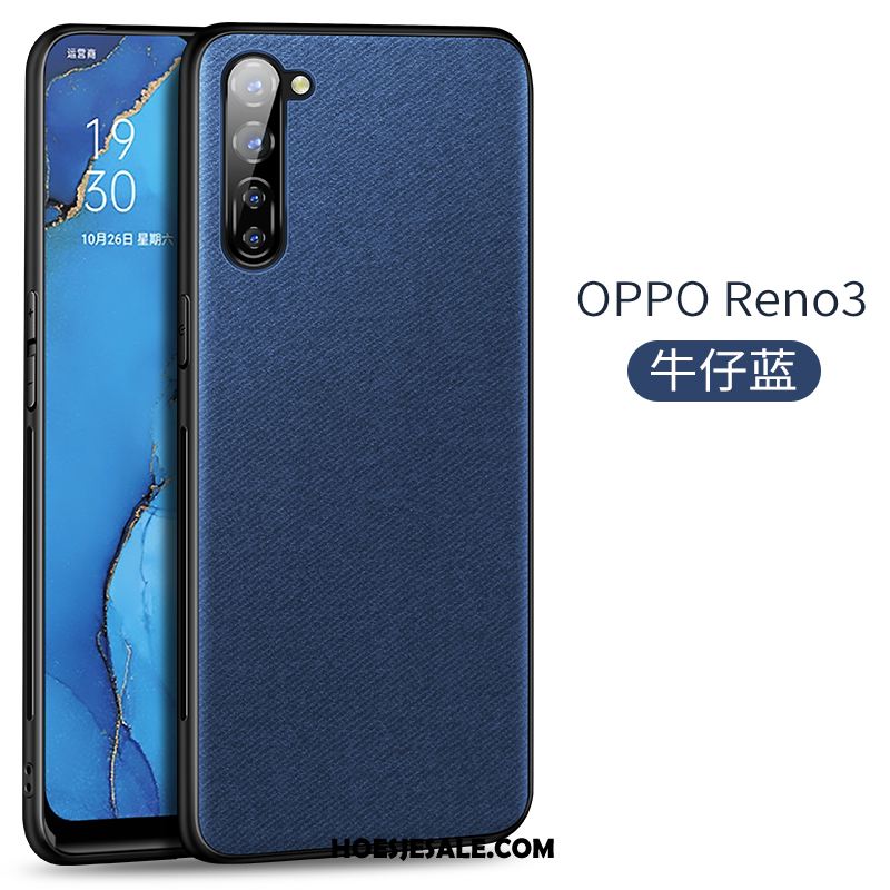 Oppo Reno 3 Hoesje Doek Nieuw Patroon Mobiele Telefoon Magnetisch Sale