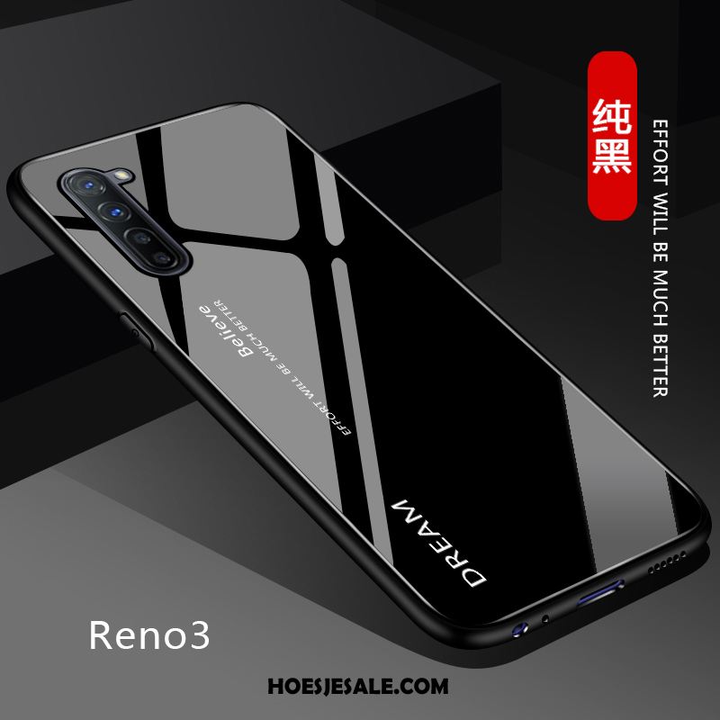 Oppo Reno 3 Hoesje Pas Anti-fall Bescherming Effen Kleur Verloop Winkel