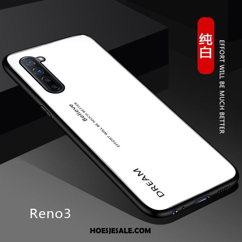 Oppo Reno 3 Hoesje Pas Anti-fall Bescherming Effen Kleur Verloop Winkel