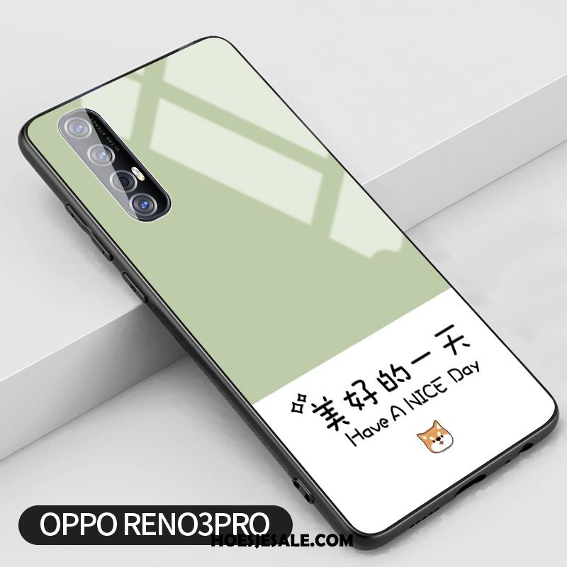 Oppo Reno 3 Pro Hoesje Bescherming Hoes Trend Roze Scheppend Winkel