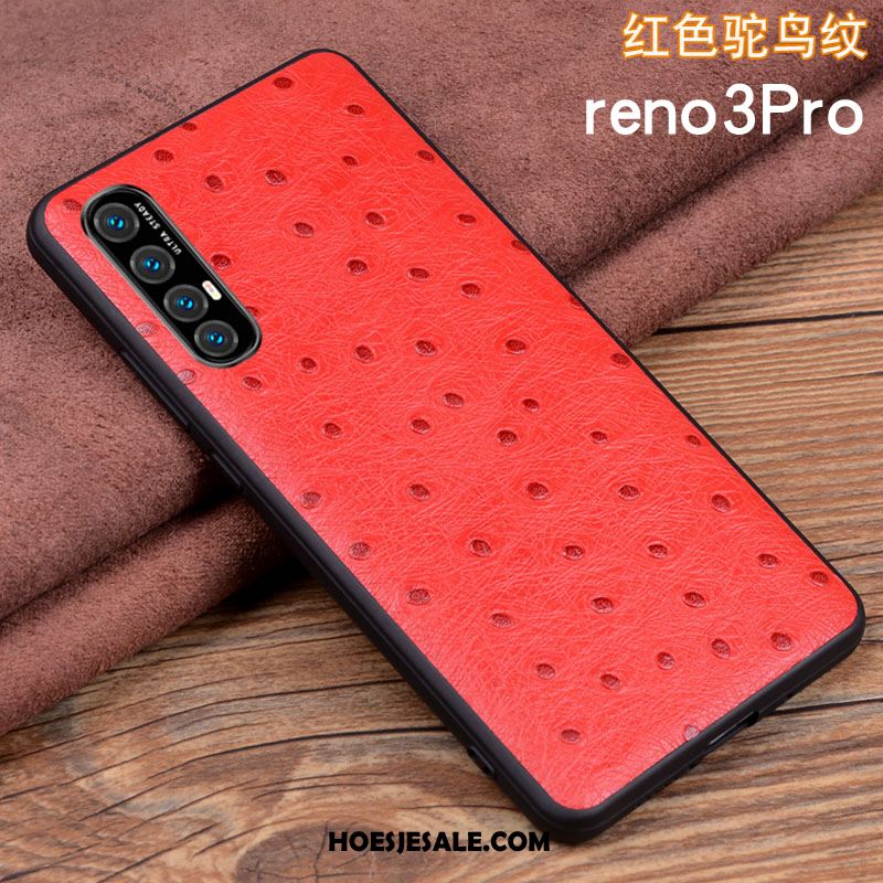 Oppo Reno 3 Pro Hoesje Echt Leer Lichte En Dun Bescherming Folio Hoes Kopen