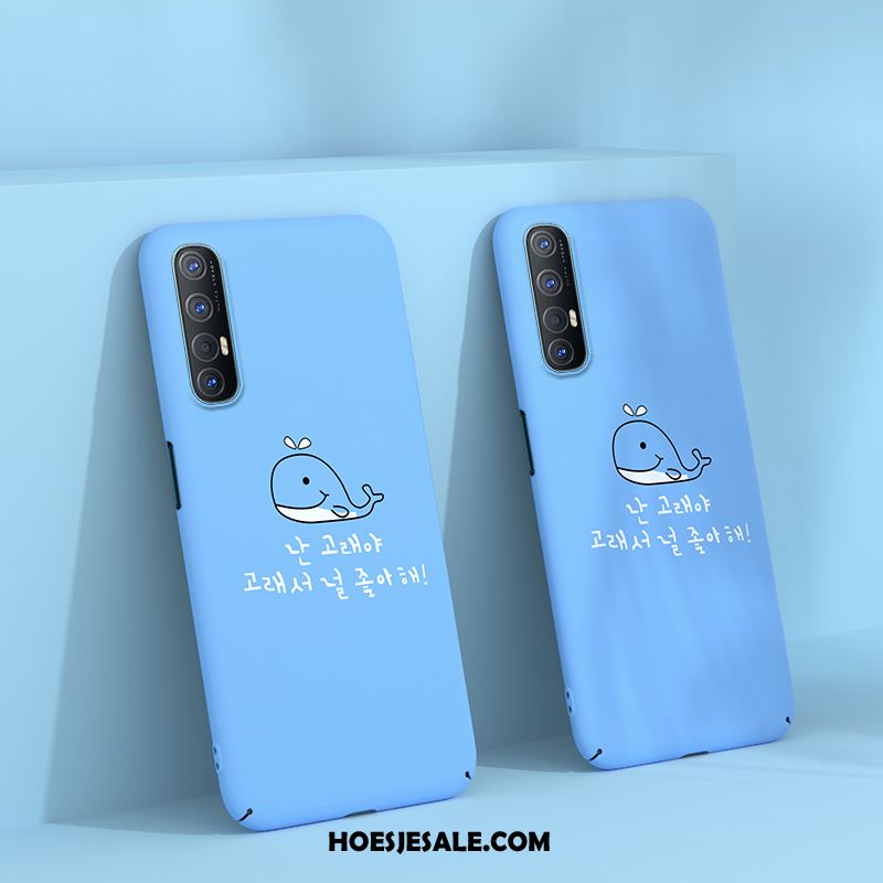 Oppo Reno 3 Pro Hoesje Hoes Nieuw Blauw Schrobben All Inclusive Kopen