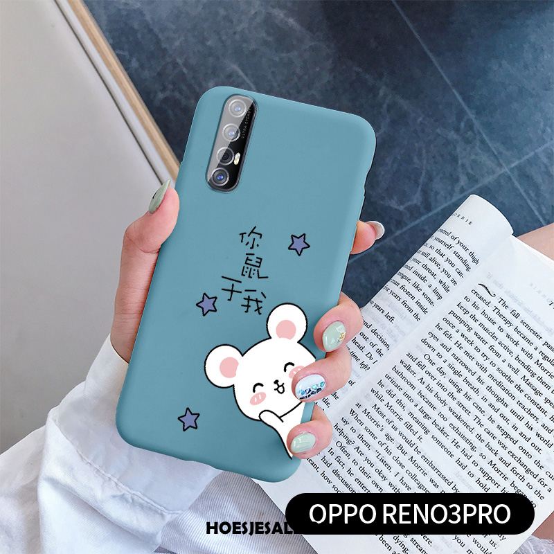 Oppo Reno 3 Pro Hoesje Mobiele Telefoon Spotprent Hart Lovers Anti-fall Online