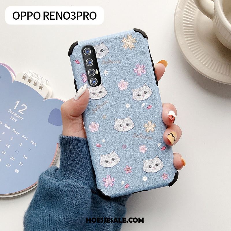 Oppo Reno 3 Pro Hoesje Mooie Mini Spotprent Zijde All Inclusive Sale