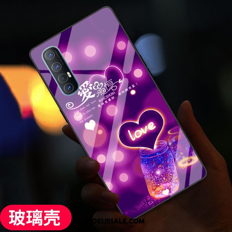 Oppo Reno 3 Pro Hoesje Roze All Inclusive Mobiele Telefoon Anti-fall Pas Kopen