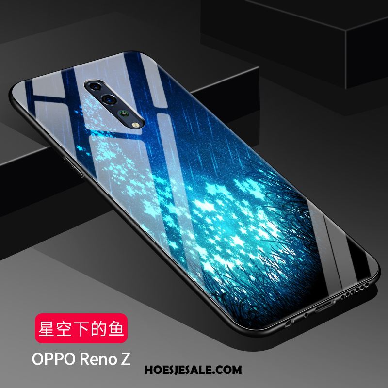 Oppo Reno Z Hoesje Bescherming Skärmskydd Spiegel Sterrenhemel Hoes Goedkoop