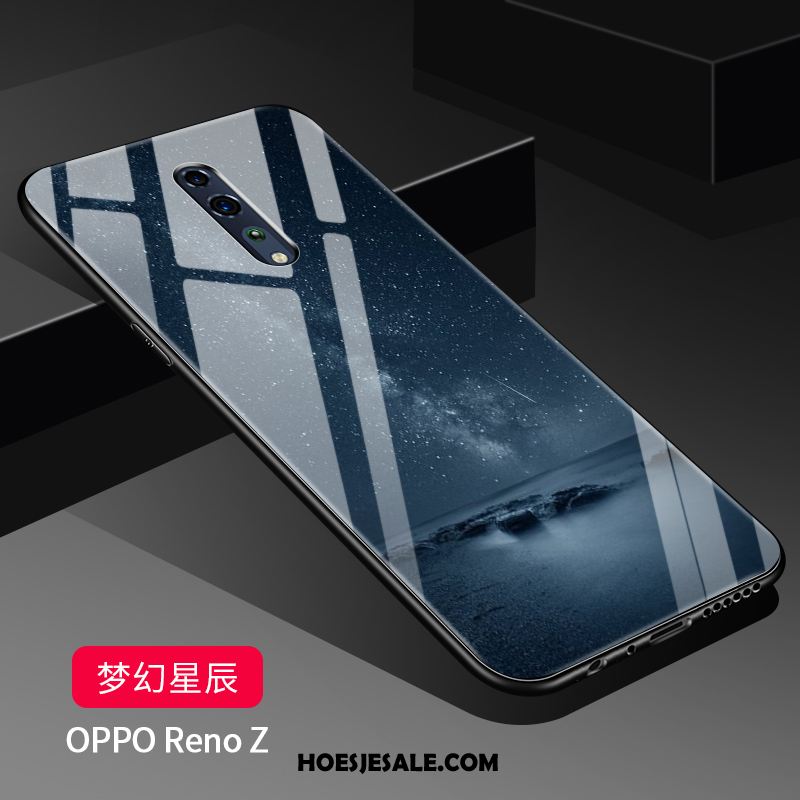 Oppo Reno Z Hoesje Bescherming Skärmskydd Spiegel Sterrenhemel Hoes Goedkoop