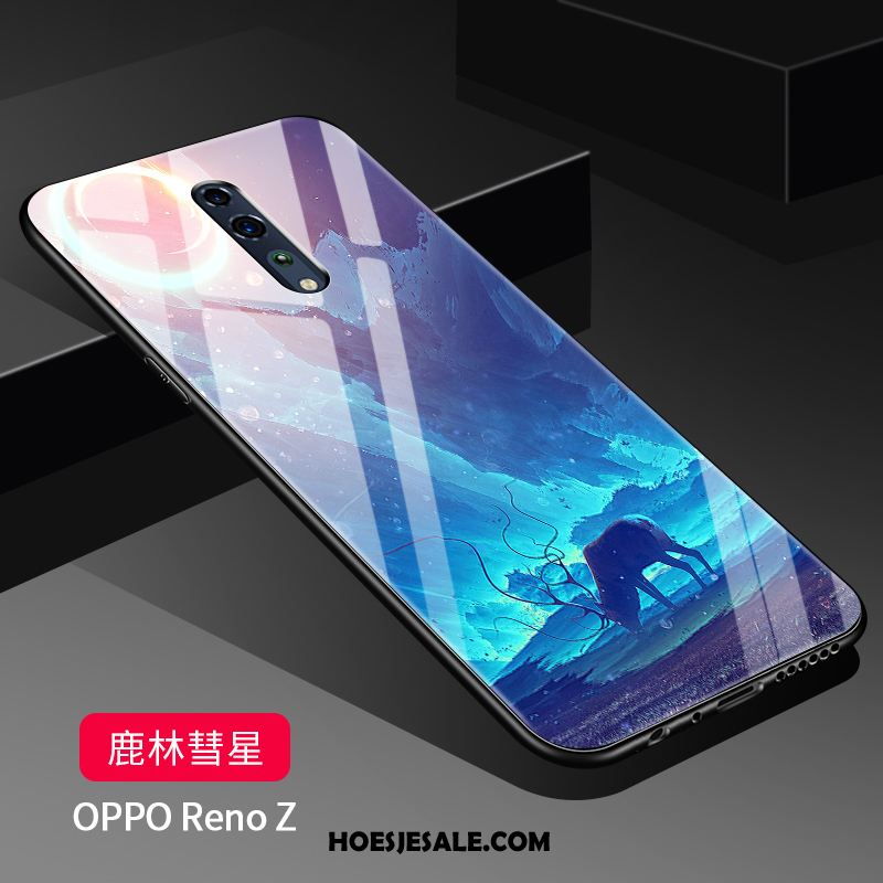 Oppo Reno Z Hoesje Bescherming Skärmskydd Spiegel Sterrenhemel Hoes Goedkoop