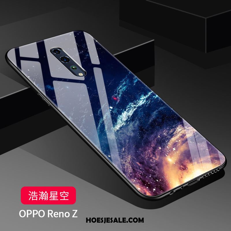 Oppo Reno Z Hoesje Bescherming Skärmskydd Spiegel Sterrenhemel Hoes Goedkoop