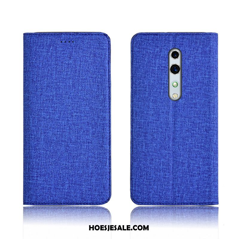 Oppo Reno Z Hoesje Hoes Folio Anti-fall Mobiele Telefoon Zwart Sale