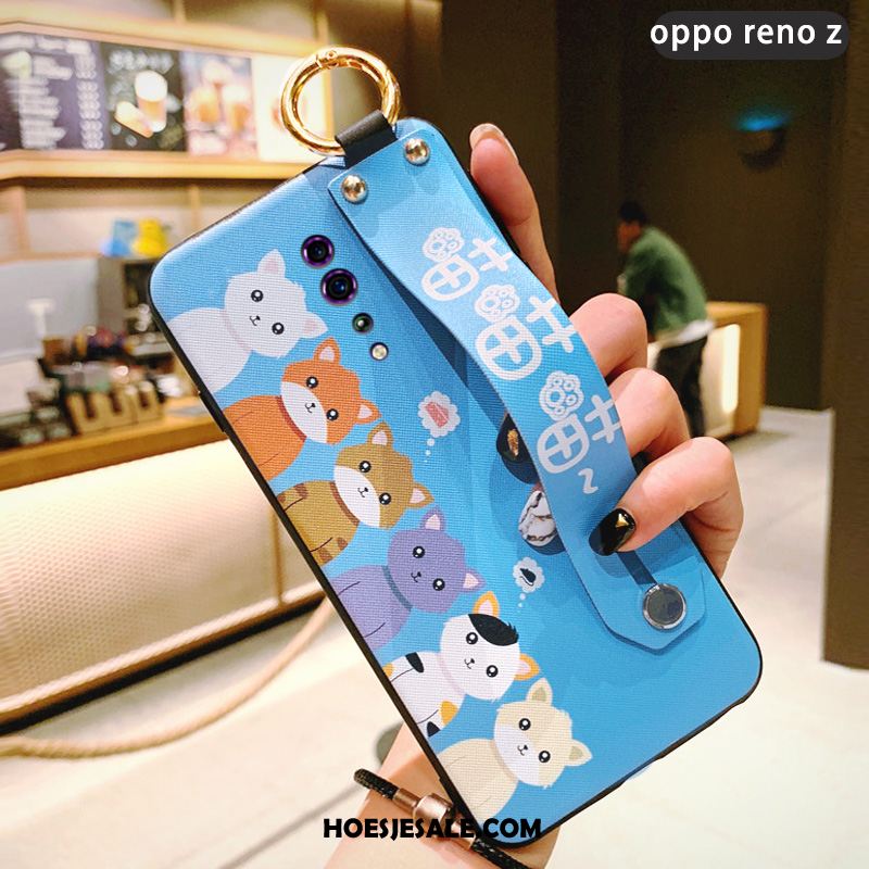 Oppo Reno Z Hoesje Scheppend Hart Anti-fall Bescherming Kort Winkel