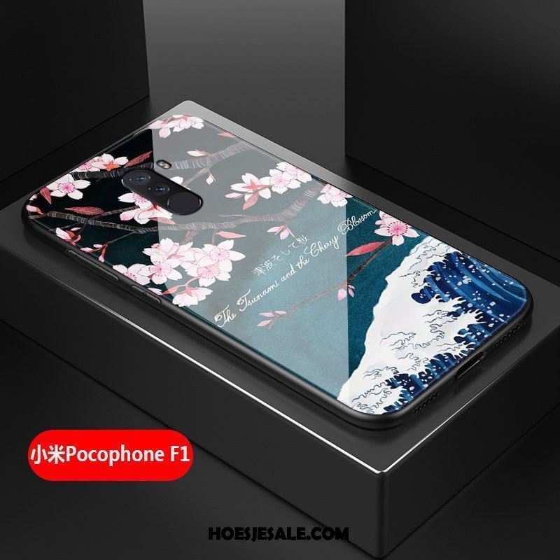 Pocophone F1 Hoesje All Inclusive Kunst Bloemen Hard Hoes Korting