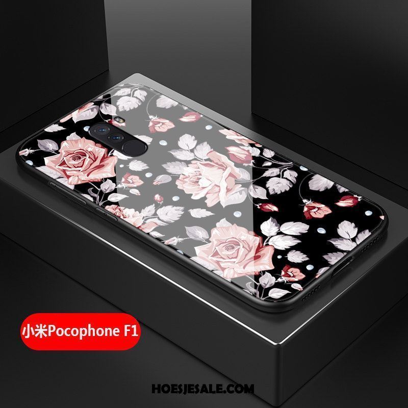 Pocophone F1 Hoesje All Inclusive Kunst Bloemen Hard Hoes Korting